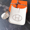 HERMES Mini Evelyne Nata Clemence GHW