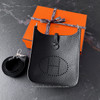 HERMES Mini Evelyne Noir Clemence PHW