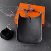 HERMES Mini Evelyne Noir Clemence PHW