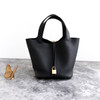 HERMES Picotin Lock 22 Noir Clemence GHW K  *New