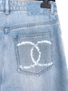 CHANEL 25S Wide Leg Jeans 36 *New