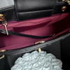 CHANEL 24K Small Tote Black Lambskin Gold Hw