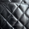 CHANEL 24K Small Tote Black Lambskin Gold Hw