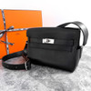 HERMES Kelly Messenger PM Noir PHW