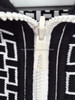 HERMES Mosaique Reversible Bomber Knit Jacket