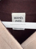 HERMES Double Cashmere Jacket with Leather Trim