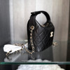 CHANEL 25A Quilted Mini Hobo Black Caviar GHW *New