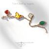 VAN CLEEF & ARPELS Lucky Alhambra Bracelet Tiger's Eye/ Carnelian/ Malachite/ MOP/ YG