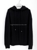HERMES 'Voyage' H Logo Knit Hooded Sweater Noir