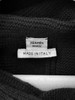 HERMES 'Voyage' H Logo Knit Hooded Sweater Noir