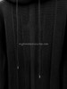 HERMES 'Voyage' H Logo Knit Hooded Sweater Noir