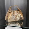 CHANEL Mini 25 Bag Gold Caviar Gold Hw *New