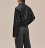 HERMES Deerskin Leather Short Jacket
