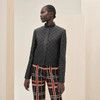 HERMES Quilted Deerskin Leather Jacket