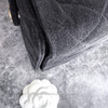 CHANEL Small 25 Black Washed Denim GHW