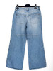 LOUIS VUITTON Wide Leg Jeans Monogram Patch 38 *New