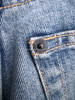 LOUIS VUITTON Wide Leg Jeans Monogram Patch 38 *New