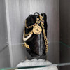 CHANEL 23S Black Calfskin Mini 22 with Pearls
