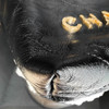 CHANEL 23S Black Calfskin Mini 22 with Pearls