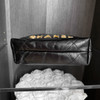CHANEL 23S Black Calfskin Mini 22 with Pearls