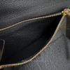 HERMES Kelly Depliant Wallet Noir Epsom GHW