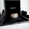 CHANEL Coco Crush Ring Large 18K Beige Gold/ Diamonds 50