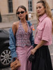 CHANEL 23P Pink Tweed Halter Top *New