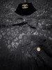 CHANEL 23A CC Leopard Print Silk Blouse with Bow 36 *New