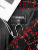 CHANEL 22A Metiers d'Art Logo Ribbon Tweed Midi Skirt 40 *New
