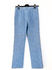 CHANEL 23P CC Logo Straight Leg Jeans 36 Blue *New