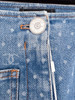 CHANEL 23P CC Logo Straight Leg Jeans 36 Blue *New