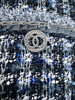 CHANEL 20P Blue Fantasy Tweed Jacket 36