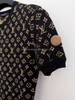 LOUIS VUITTON Monogram Jacquard Knit Top XS
