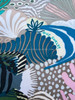 HERMES 'Under the Waves' by Alice Shirley Silk Scarf 90 Rose Pale/ Cobalt/ Gris *New