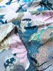 HERMES 'Under the Waves' by Alice Shirley Silk Scarf 90 Rose Pale/ Cobalt/ Gris *New