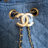 CHANEL Mini 25 Bag Blue Denim Gold Hw *New