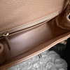 CHANEL 18S Beige Caviar Square Mini Flap Bag GHW *New