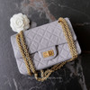 CHANEL Grey Aged Calf Mini 2.55 Reissue *New
