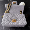 CHANEL Grey Aged Calf Mini 2.55 Reissue *New