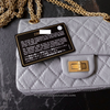 CHANEL Grey Aged Calf Mini 2.55 Reissue *New