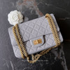 CHANEL Grey Aged Calf Mini 2.55 Reissue *New