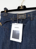 CHANEL 23S Wide Leg Denim Pants/ Jeans + Belt 34 *New