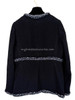 CHANEL 17A Metiers d'Art Black Tweed Jacket 36