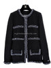 CHANEL 17A Metiers d'Art Black Tweed Jacket 36