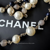 CHANEL CC Logo Pearl Long Necklace