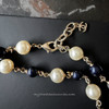 CHANEL CC Logo Pearl Long Necklace