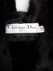 DIOR Macrocannage Hooded Mink Fur Stole