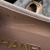 CHANEL Ballet Flats 35.5 Dk Beige/Black *New