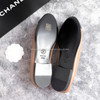 CHANEL Ballet Flats 35.5 Dk Beige/Black *New
