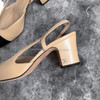 CHANEL Two Tone Slingback Heels Beige/ Black 35.5 *New
